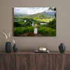 Canvas Print Nature Woman Mountain View 100x80 cm