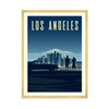 Poster of the City of Los Angeles 40X50 cm + gold frame