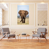 Canvas Print Elephant Africa Art Nature 80x120 cm