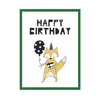Birthday Poster Happy birthday 21X29.7 cm + green frame