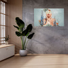 Canvas Print Various Flowers Woman Nature 120x80 cm