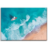 Canvas Print Sailboat Waves Sand Shore 70x50 cm
