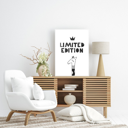 Children's poster Limited edition 40X50 cm + gold frame