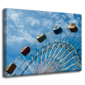 Canvas Print Architecture Amusement Park 40x30 cm