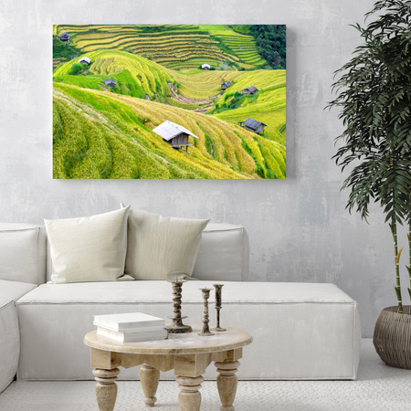 Canvas Print Nature Agricultural Terraces 100x80 cm