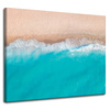 Canvas Print Water Waves Beach Sand 100x80 cm