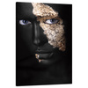 Canvas Print Black Face Painted Gold 80x120 cm