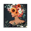 Canvas Print Woman Flowers Art Nature 90X90 cm