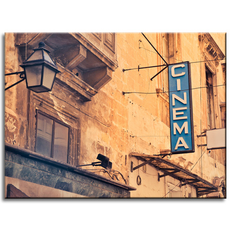 Canvas Print Vintage Cinema Board 40x30 cm