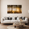 Canvas Print Sun in the Forest Light Tree 80x40 cm