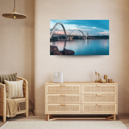 Canvas Print Juscelino Kubitschek Bridge Brazil 100x80 cm