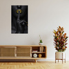 Canvas Print Black Woman Silence Golden Lips 80x120 cm