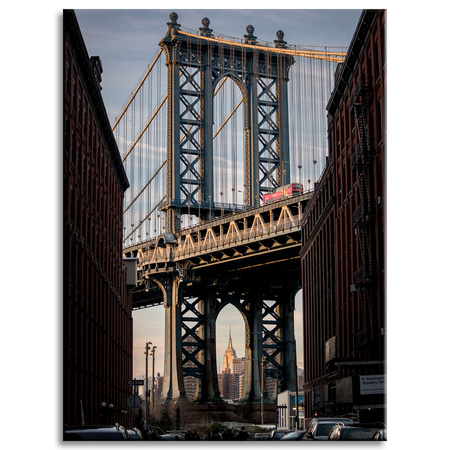 Canvas Print Architecture New York Bridge 30x40 cm