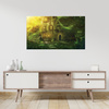 Canvas Print Tree House Oil Art 100x80 cm