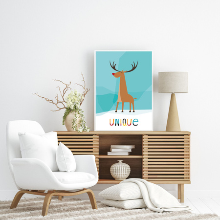 Children's Unique poster 30X40 cm + black frame