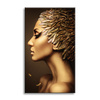 Canvas Print Profile of a Golden Woman Modern Style 80x120 cm