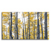 Canvas Print Birches Yellow Leaves Nature Spring 120x80 cm