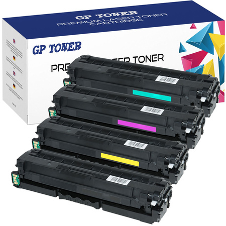 Set of 4x Toner cartridge replacement for Samsung ProXpress 2620DW 2670DW CLT-K505L GP-S505CMYK