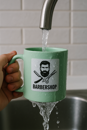 STICKERS with LOGO Square with print Waterproof Text Photo 30x30 mm