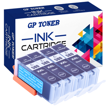 Set of 4x Replacement Ink for Canon Pixma TR8550 8600 TS6240 6250 GP-C580XL BK x4