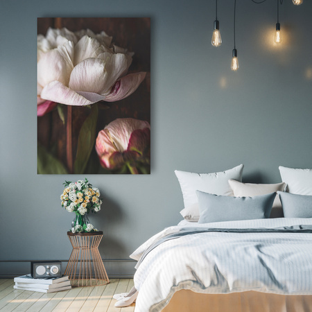 Canvas Print White Flower Nature Vintage Retro 80x120