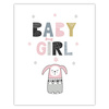 Children's poster Baby girl 40X50 cm + gold frame