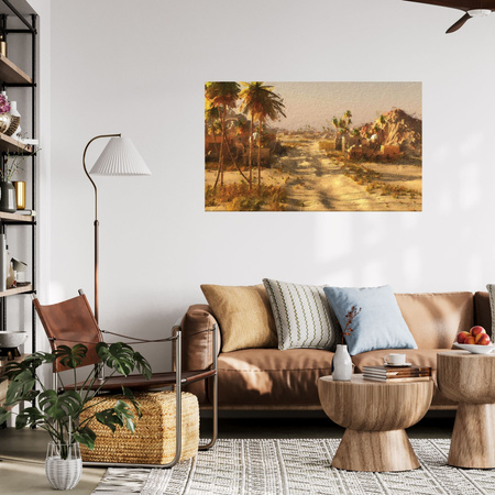 Canvas Print Desert City Sun Old Photograph 100x80 cm