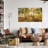 Canvas Print Sun Between Trees in the Forest 120x80 cm