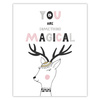 Children's poster You are something magical 40X50 cm + gold frame