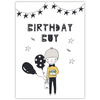 Birthday poster Birthday guy 50X70 cm + silver frame