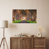 Canvas Print Path Between Trees Nature 120x80 cm