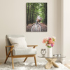 Canvas Print Youth Bike in the Forest 80x120