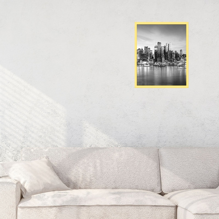 3x Yellow Frame 40x50, I L13,15,030, Plexiglass