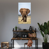Canvas Print Elephant Africa Art Nature 80x120 cm