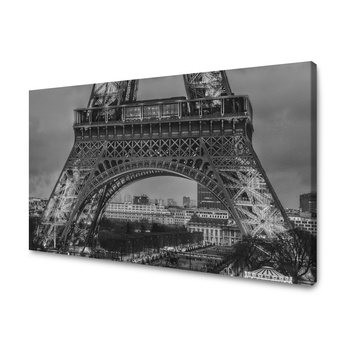 Canvas Print Architecture Eiffel Tower Black and White 40X30 cm