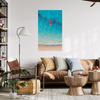 Canvas Print Kayak Beach People Rest 80x120 cm