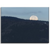 Canvas Print Nature Rising Moon 40x30 cm