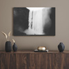 Canvas Print Black and White Waterfall 40x30 cm