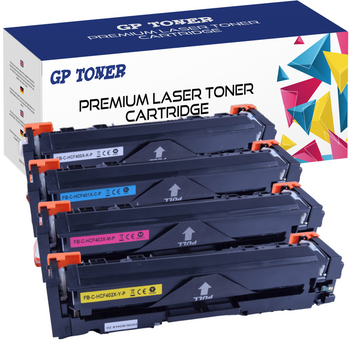 Set of 4x Toner cartridge replacement for HP LaserJet M280nw M281fdn M254nw GP-H404X CMYK GP