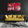 Canvas Print Pink Tree Leaves Art 100x80 cm
