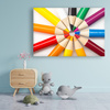 Canvas Print Colored Pencils Circle of Colorful Imagination 90x60