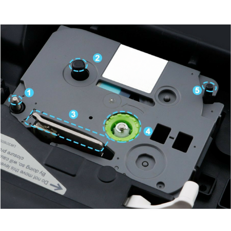 Ribbon replacement for Brother TZ-441 Black on Red