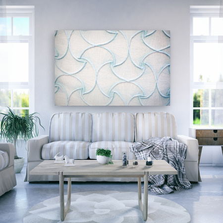 Canvas Print Abstract Embroidery Structure 90x60