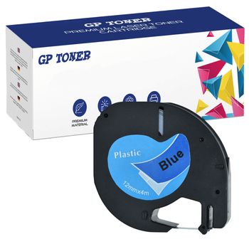 Dymo Tape LetraTag 59426 12mm x 4m Blue Plastic - replacement GP-DY59426
