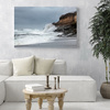 Canvas Print Nature Wave Crashing Against Cliff 40x30 cm