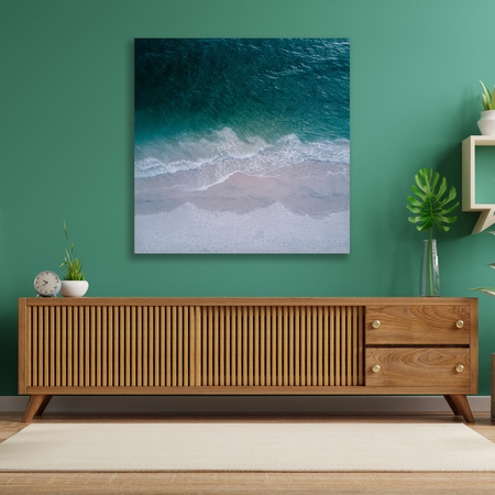 Canvas Print Nature Sea Ocean Waves Beach 90x90