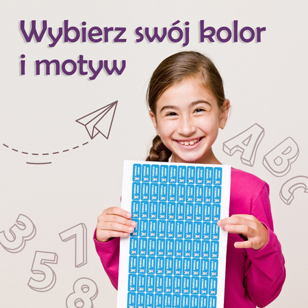 Personalized Waterproof Name Stickers for Kindergarten and School 30x13 mm