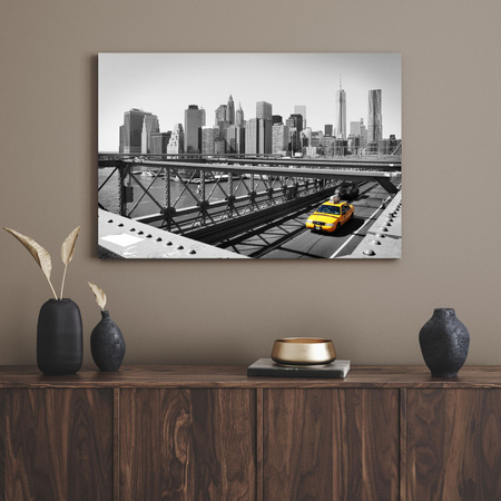Canvas Print Architecture New York Taxi 40X30 cm
