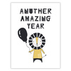 Another amazing year Birthday Poster 30X40 cm + green frame