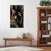Canvas Print Woman Fingers Golden Spots Art 80x120 cm